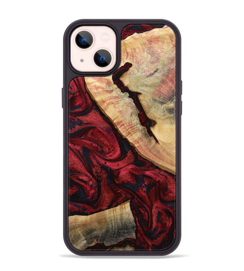 iPhone 14 Plus Wood Phone Case - Oaklynn (Red, 800011)