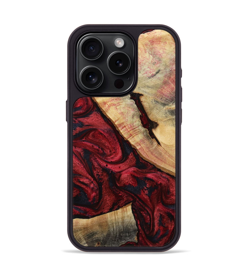 iPhone 15 Pro Wood Phone Case - Oaklynn (Red, 800011)