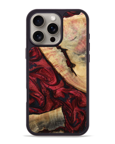 iPhone 16 Pro Max Wood Phone Case - Oaklynn (Red, 800011)