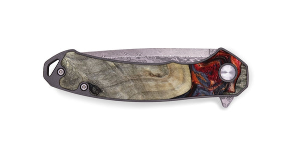 EDC Wood Pocket Knife - Leatha (Red, 800015)