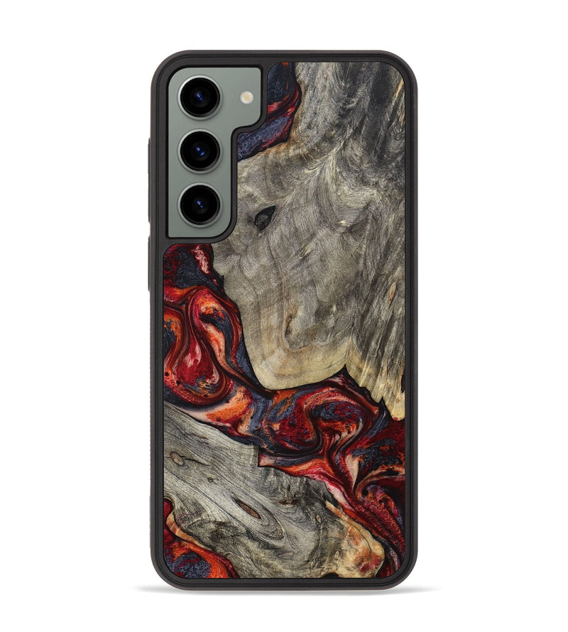 Galaxy S23 Plus Wood Phone Case - Leatha (Red, 800015)
