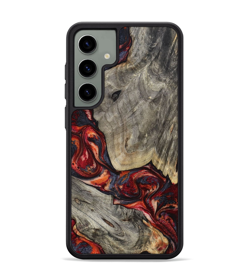 Galaxy S24 Plus Wood Phone Case - Leatha (Red, 800015)