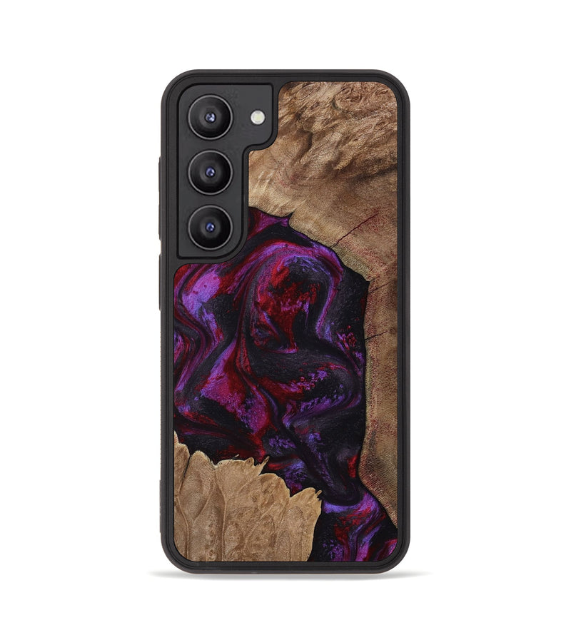 Galaxy S23 Wood Phone Case - Haylee (Red, 800016)