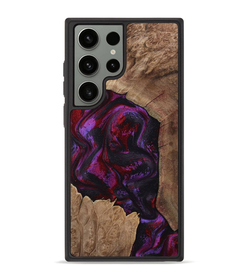 Galaxy S23 Ultra Wood Phone Case - Haylee (Red, 800016)