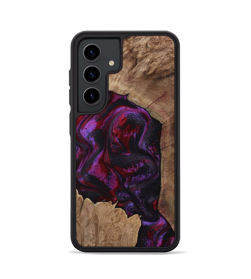 Galaxy S24 Wood Phone Case - Haylee (Red, 800016)