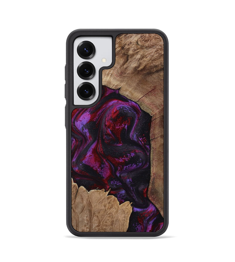 Galaxy S25 Wood Phone Case - Haylee (Red, 800016)