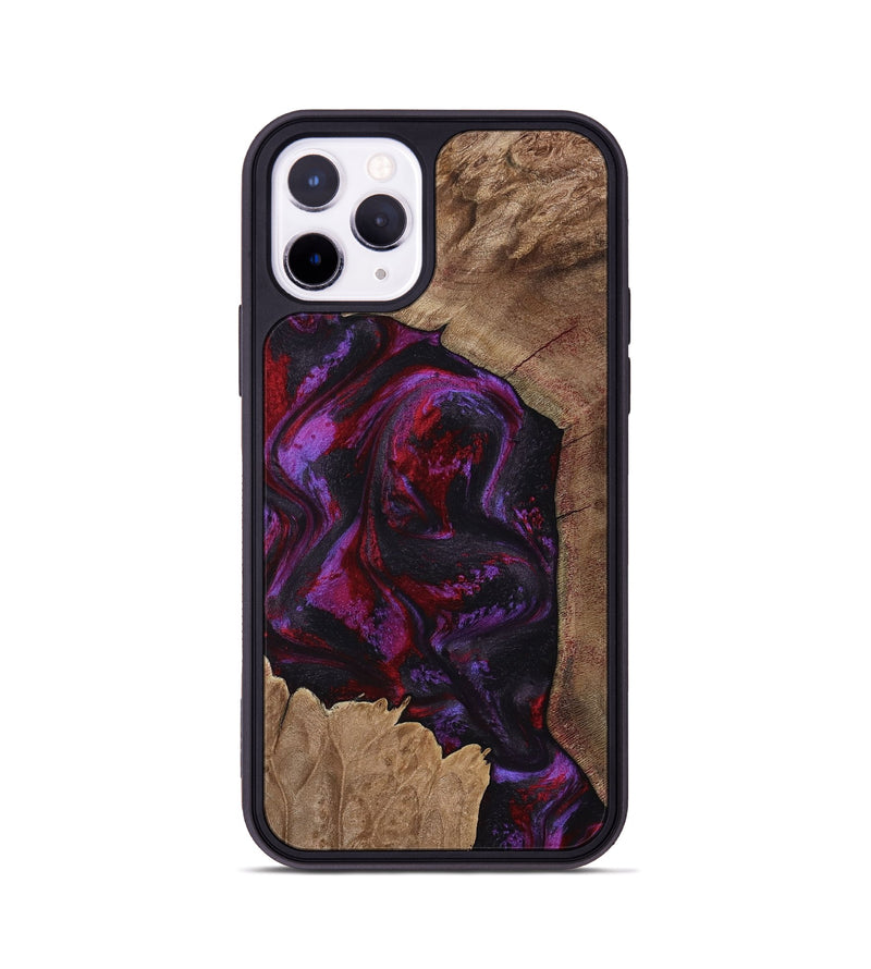 iPhone 11 Pro Wood Phone Case - Haylee (Red, 800016)