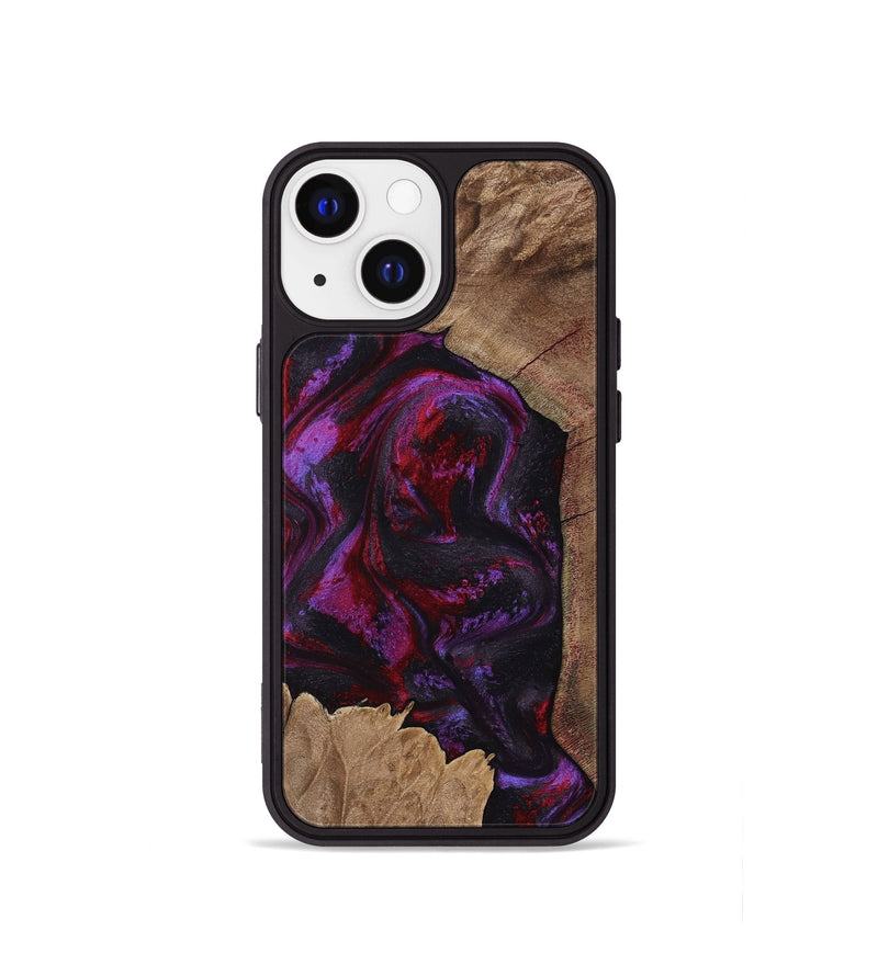 iPhone 13 mini Wood Phone Case - Haylee (Red, 800016)