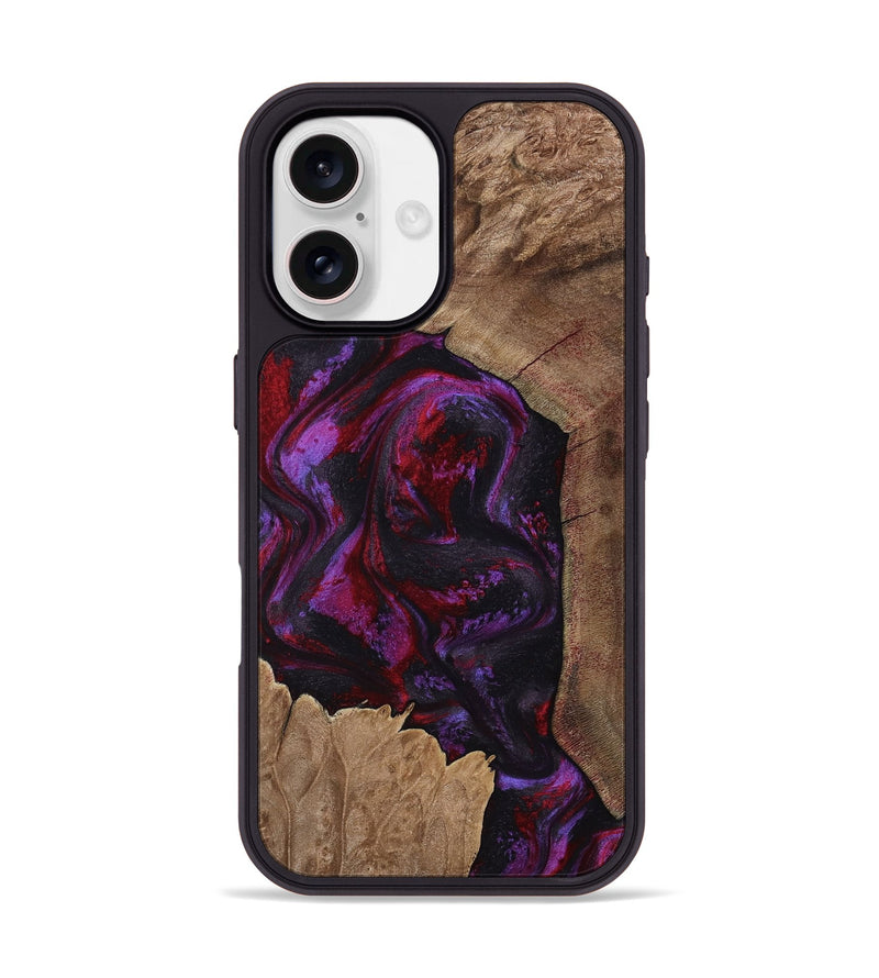 iPhone 17 Wood Phone Case - Haylee (Red, 800016)