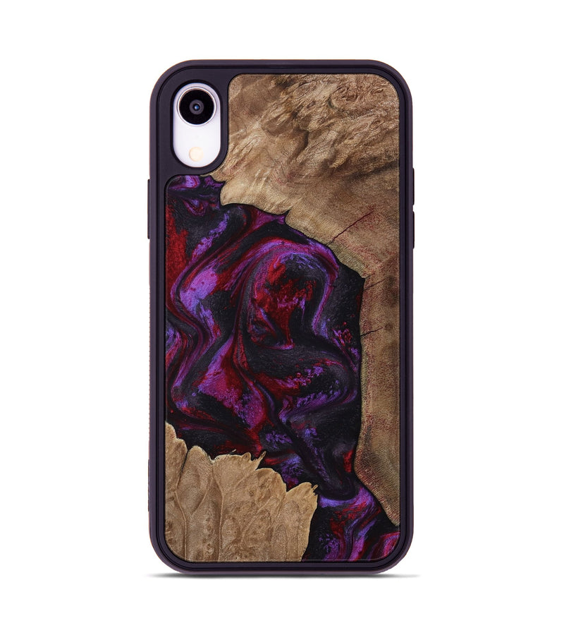 iPhone Xr Wood Phone Case - Haylee (Red, 800016)