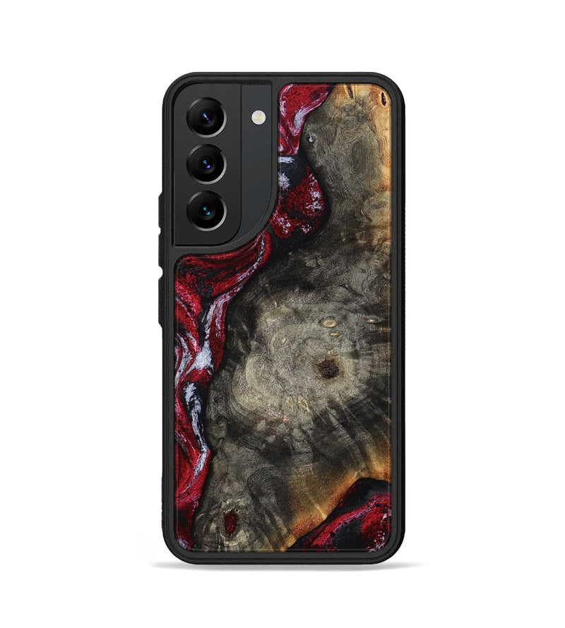 Galaxy S22 Wood Phone Case - Jax (Red, 800017)