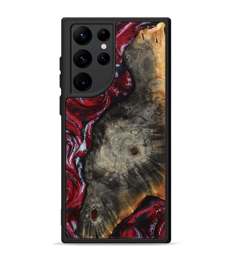 Galaxy S22 Ultra Wood Phone Case - Jax (Red, 800017)