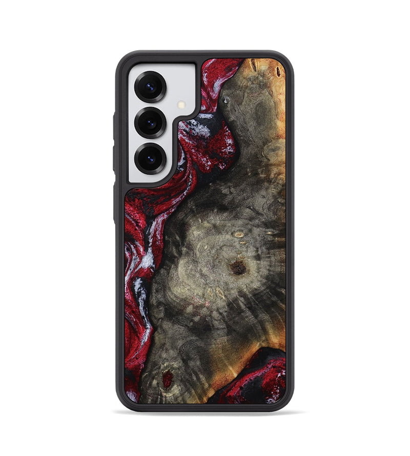 Galaxy S25 Wood Phone Case - Jax (Red, 800017)