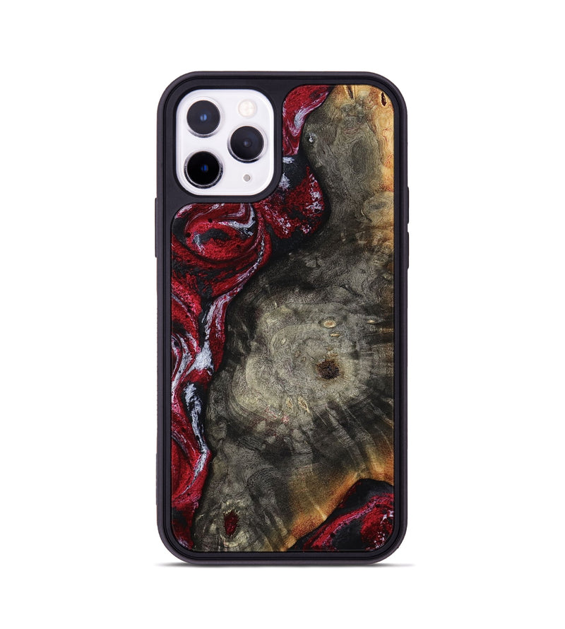 iPhone 11 Pro Wood Phone Case - Jax (Red, 800017)