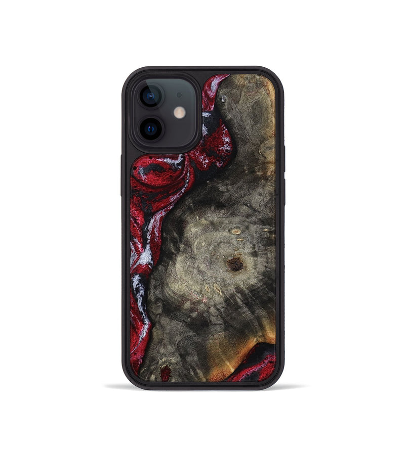 iPhone 12 mini Wood Phone Case - Jax (Red, 800017)