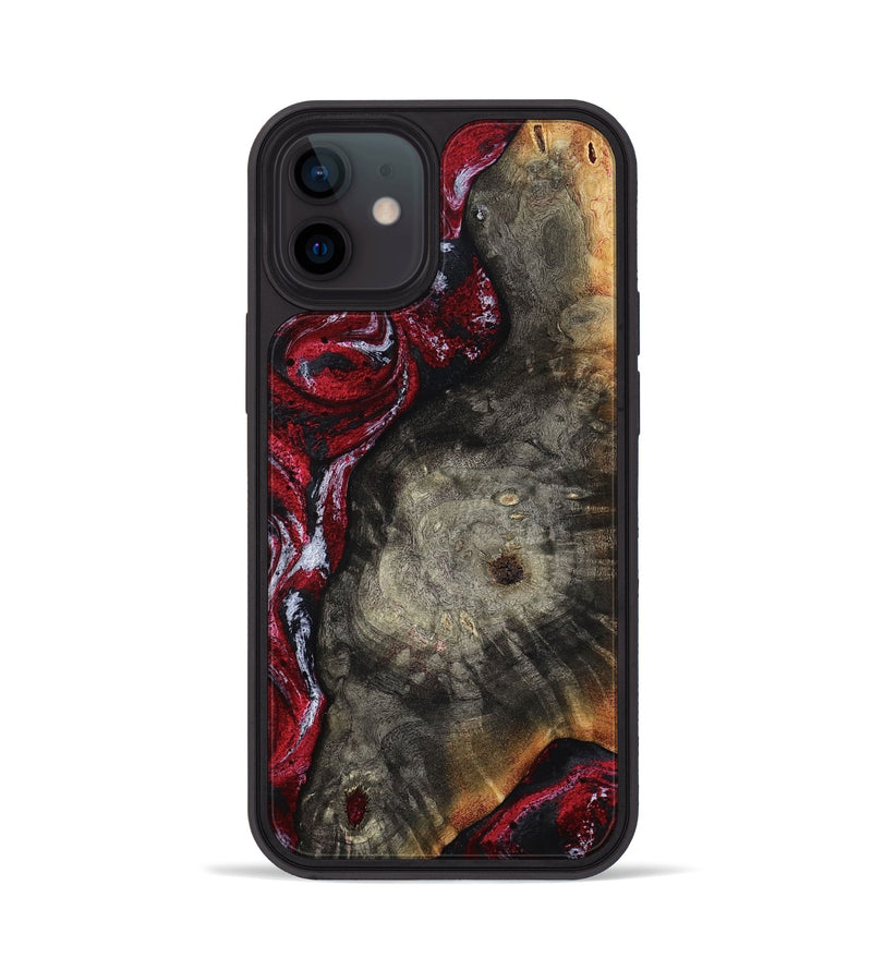 iPhone 12 Wood Phone Case - Jax (Red, 800017)