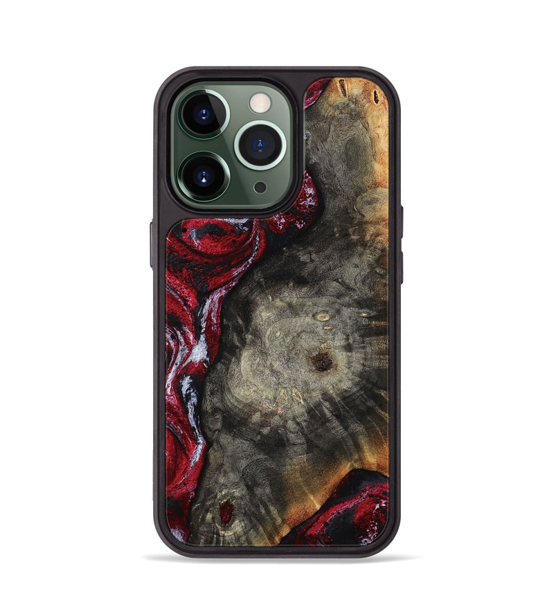 iPhone 13 Pro Wood Phone Case - Jax (Red, 800017)