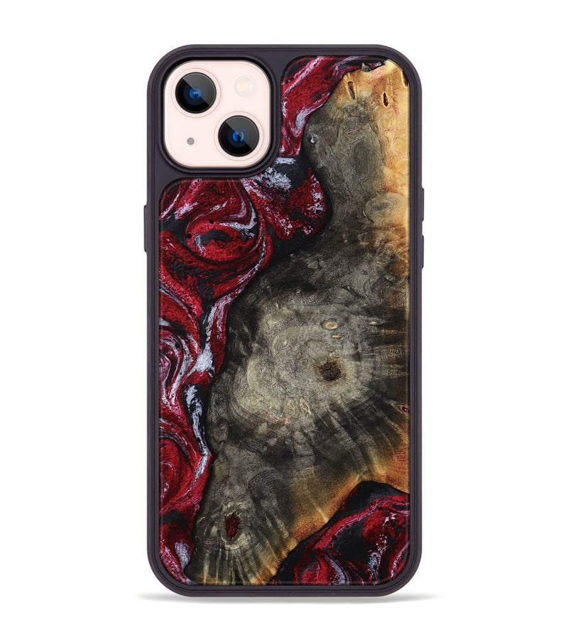 iPhone 14 Plus Wood Phone Case - Jax (Red, 800017)