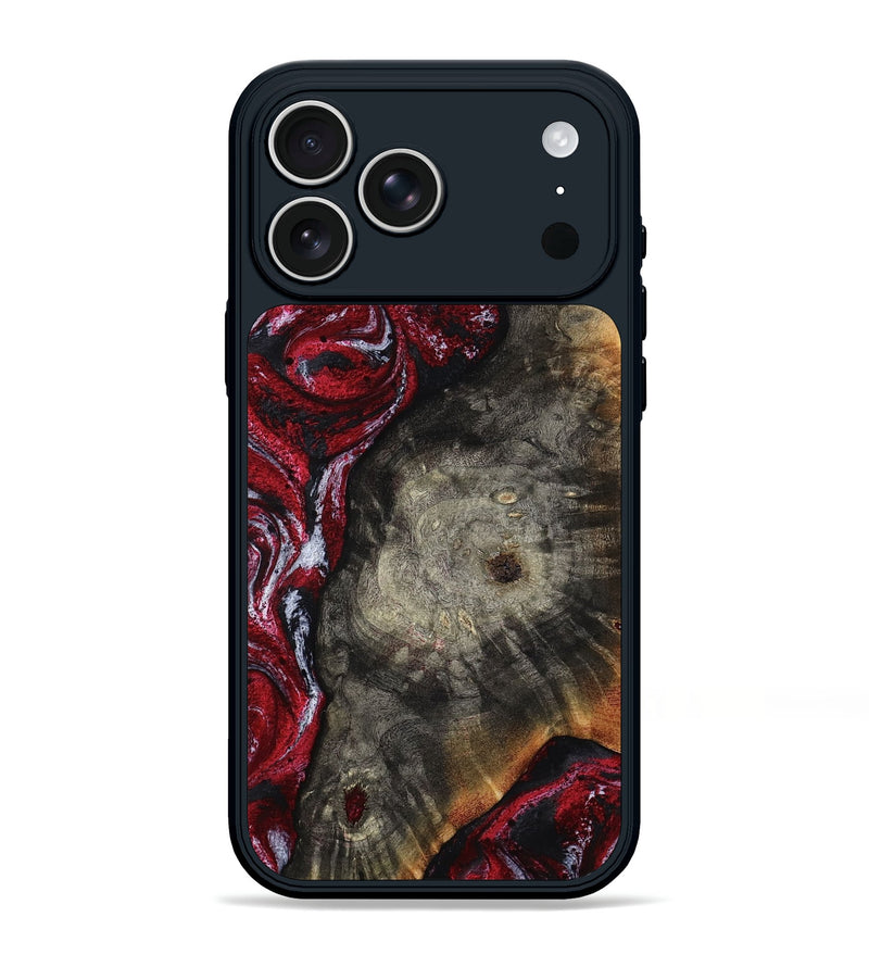 iPhone 17 Pro Max Wood Phone Case - Jax (Red, 800017)