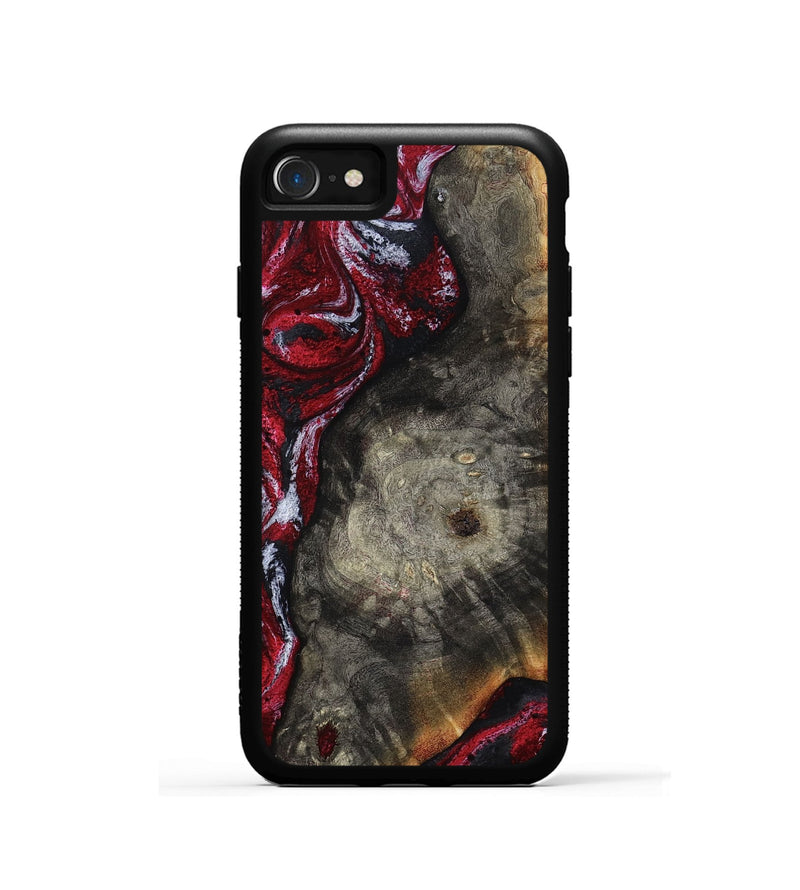 iPhone SE Wood Phone Case - Jax (Red, 800017)