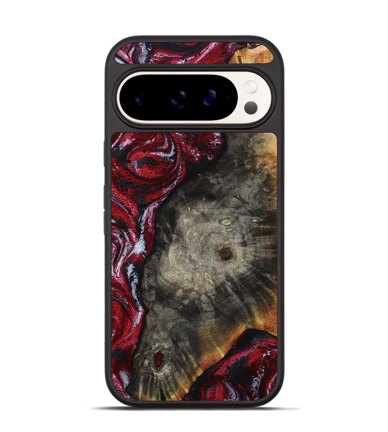 Pixel 9 Wood Phone Case - Jax (Red, 800017)