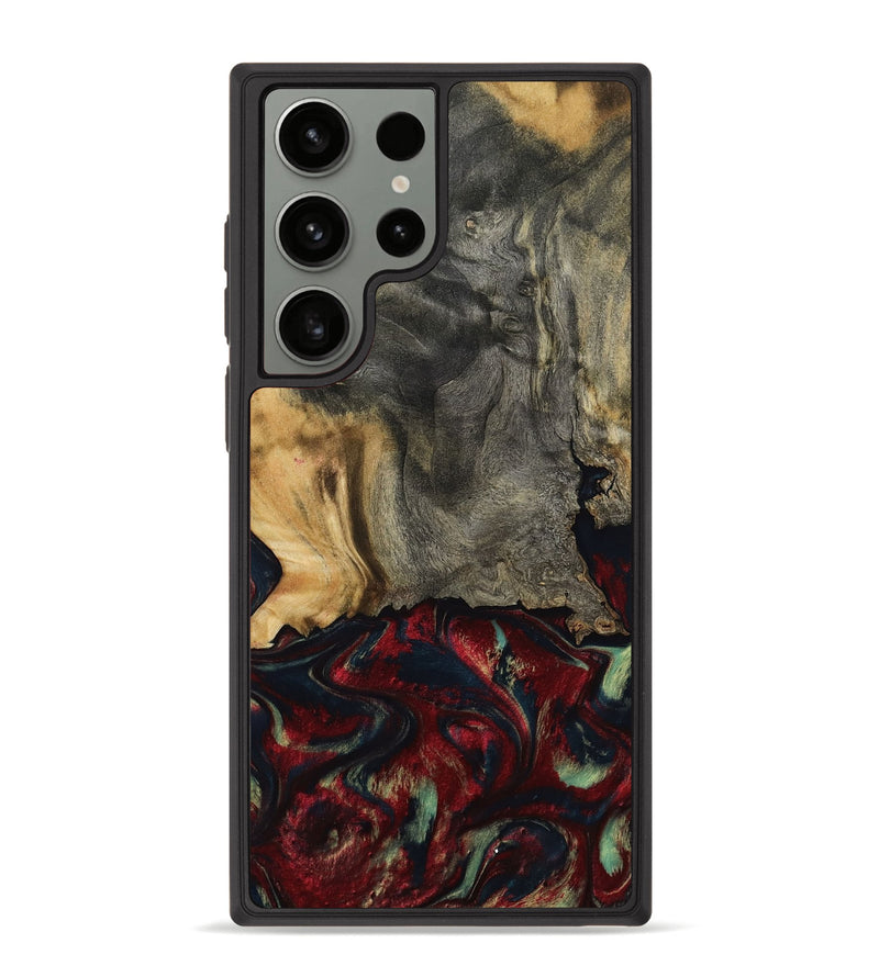 Galaxy S23 Ultra Wood Phone Case - Willa (Red, 800018)