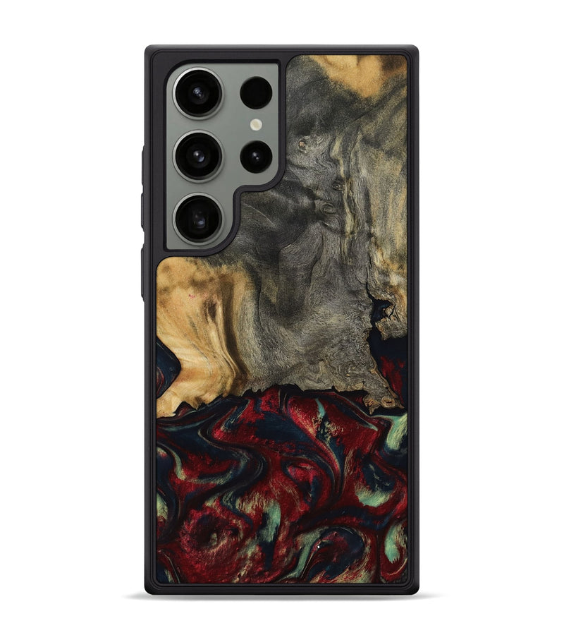 Galaxy S24 Ultra Wood Phone Case - Willa (Red, 800018)