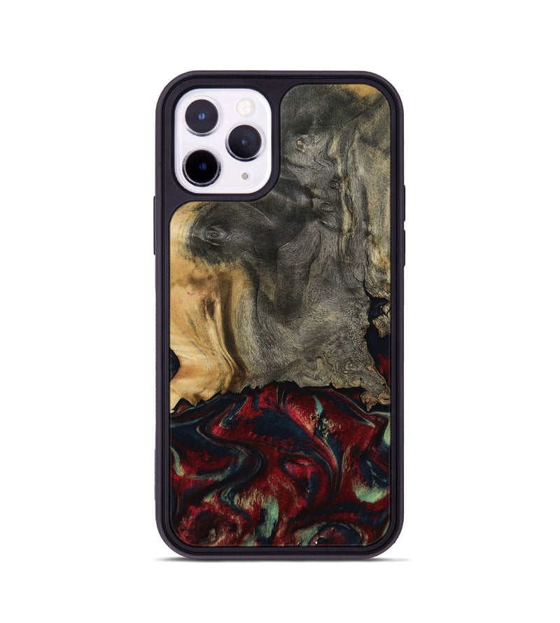 iPhone 11 Pro Wood Phone Case - Willa (Red, 800018)