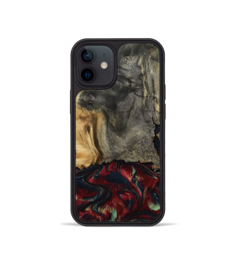 iPhone 12 mini Wood Phone Case - Willa (Red, 800018)