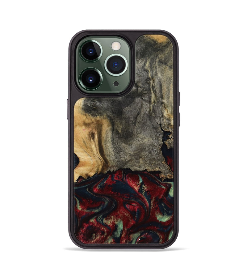 iPhone 13 Pro Wood Phone Case - Willa (Red, 800018)