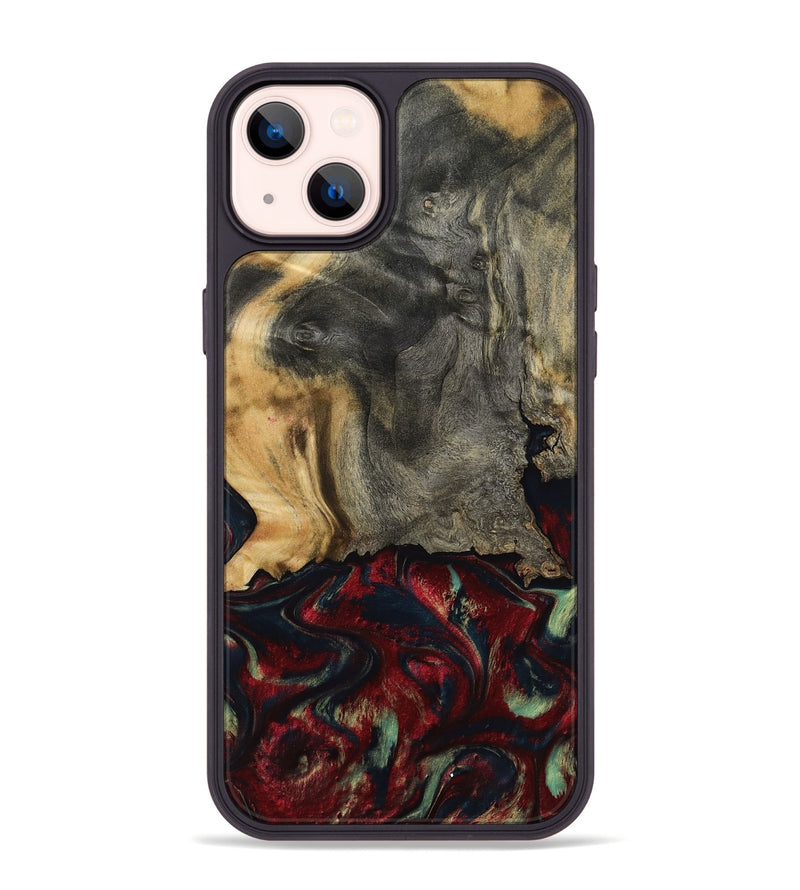 iPhone 14 Plus Wood Phone Case - Willa (Red, 800018)