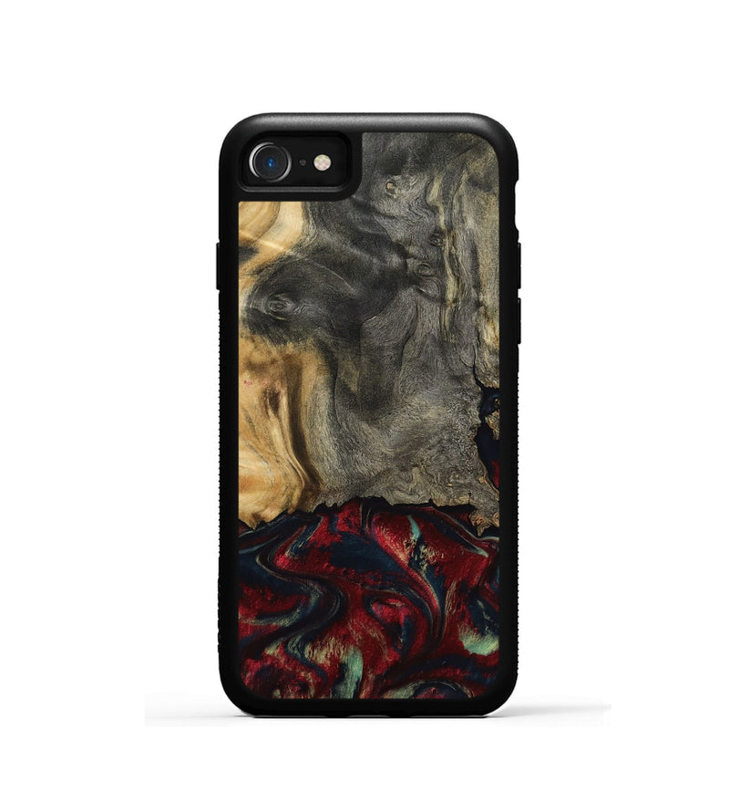 iPhone SE Wood Phone Case - Willa (Red, 800018)