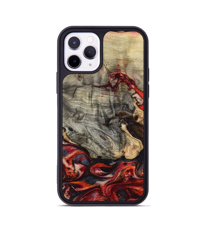 iPhone 11 Pro Wood Phone Case - Suellen (Red, 800019)