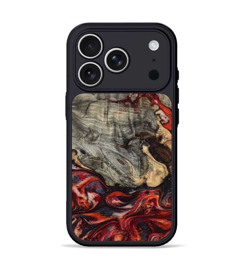 iPhone 17 Pro Wood Phone Case - Suellen (Red, 800019)