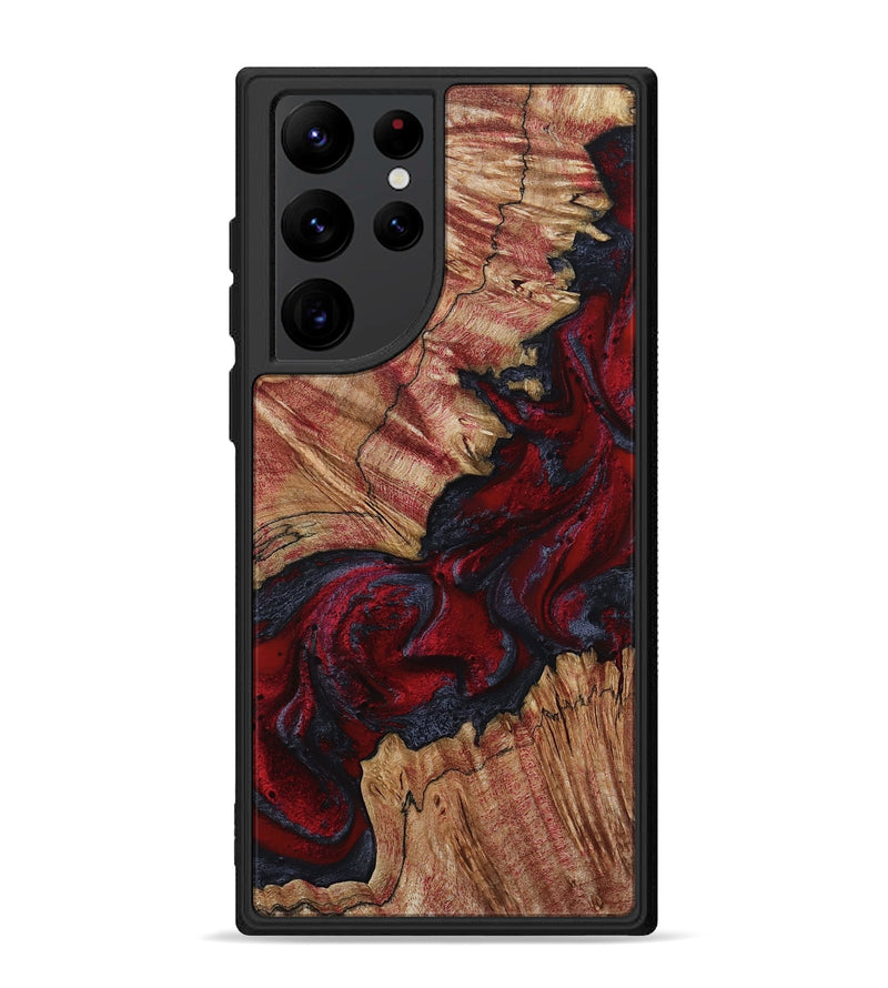 Galaxy S22 Ultra Wood Phone Case - Roxanna (Red, 800020)
