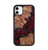 iPhone 11 Wood Phone Case - Roxanna (Red, 800020)