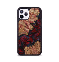 iPhone 11 Pro Wood Phone Case - Roxanna (Red, 800020)