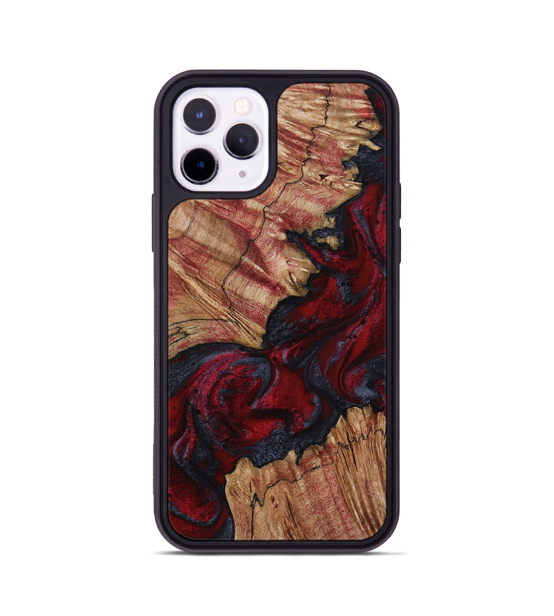 iPhone 11 Pro Wood Phone Case - Roxanna (Red, 800020)