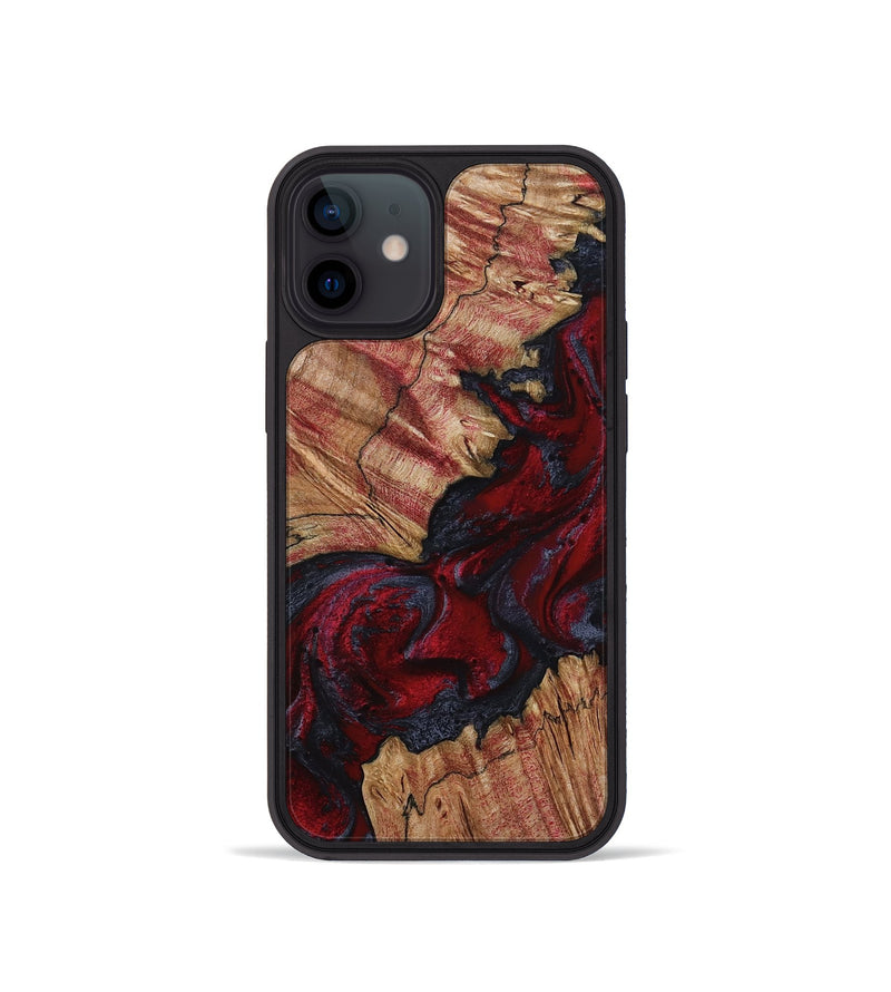 iPhone 12 mini Wood Phone Case - Roxanna (Red, 800020)