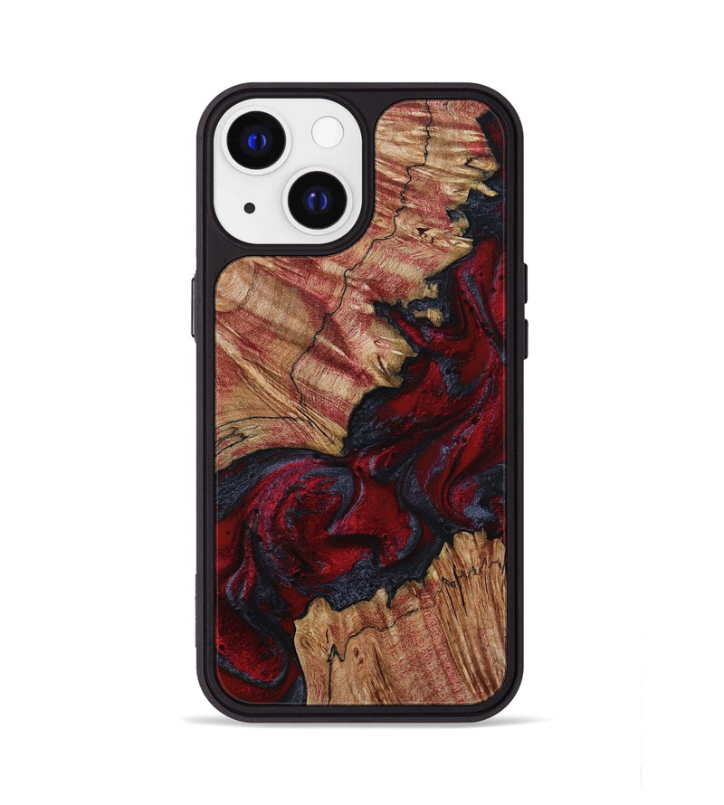iPhone 13 Wood Phone Case - Roxanna (Red, 800020)
