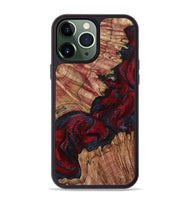 iPhone 13 Pro Max Wood Phone Case - Roxanna (Red, 800020)