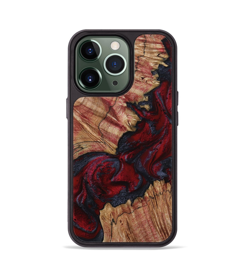 iPhone 13 Pro Wood Phone Case - Roxanna (Red, 800020)