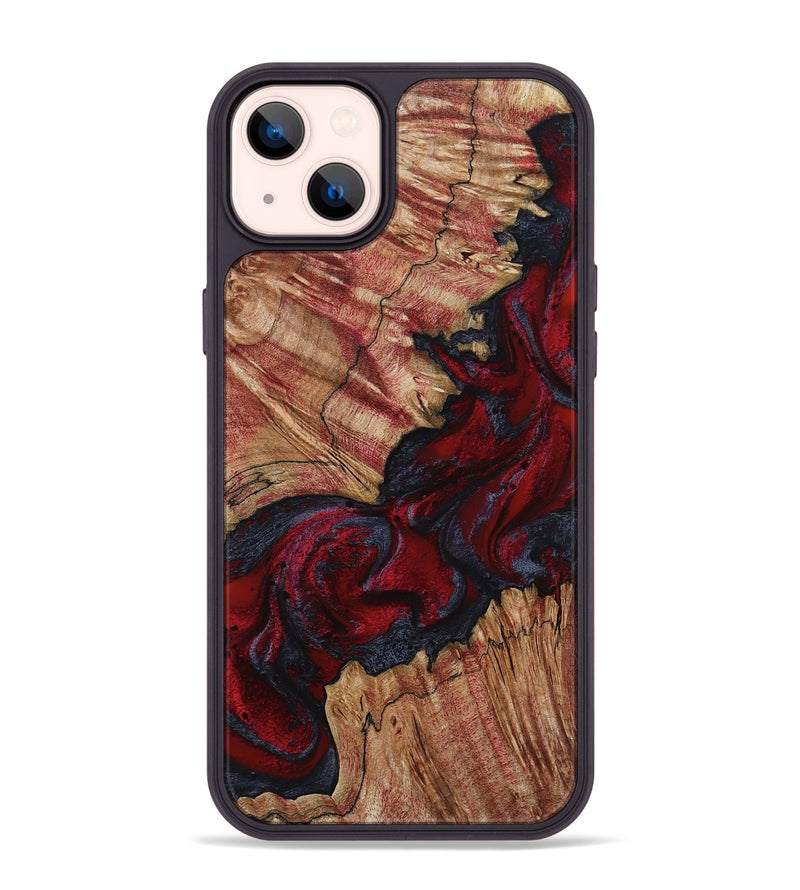 iPhone 14 Plus Wood Phone Case - Roxanna (Red, 800020)