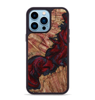 iPhone 14 Pro Max Wood Phone Case - Roxanna (Red, 800020)
