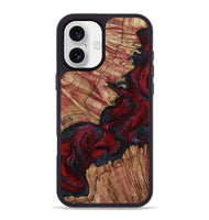 iPhone 16 Plus Wood Phone Case - Roxanna (Red, 800020)