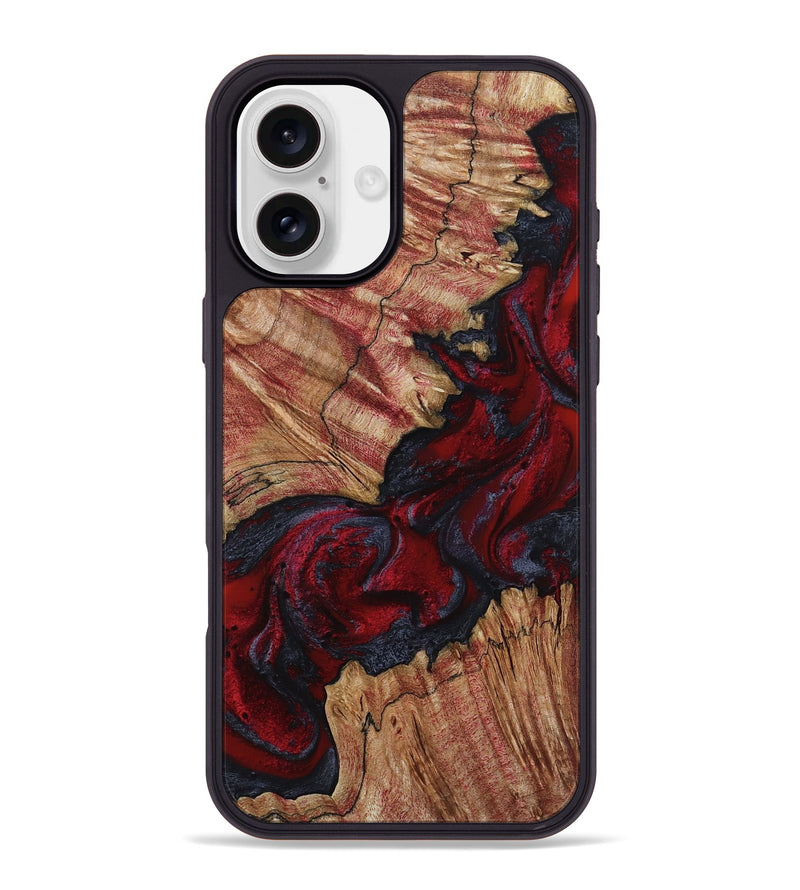 iPhone 16 Plus Wood Phone Case - Roxanna (Red, 800020)