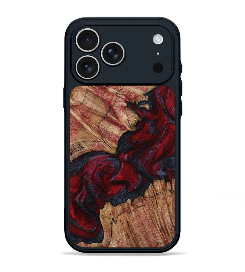 iPhone 17 Pro Max Wood Phone Case - Roxanna (Red, 800020)