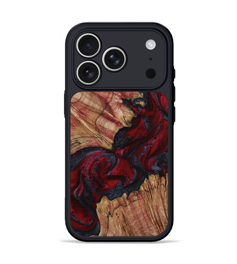 iPhone 17 Pro Wood Phone Case - Roxanna (Red, 800020)