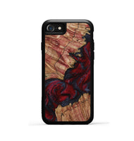 iPhone SE Wood Phone Case - Roxanna (Red, 800020)