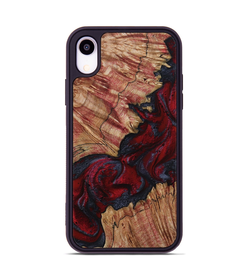 iPhone Xr Wood Phone Case - Roxanna (Red, 800020)